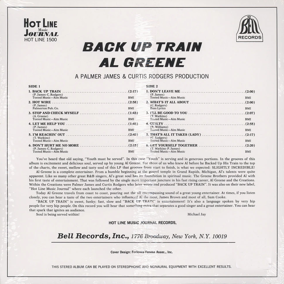 Al Greene - Back up train