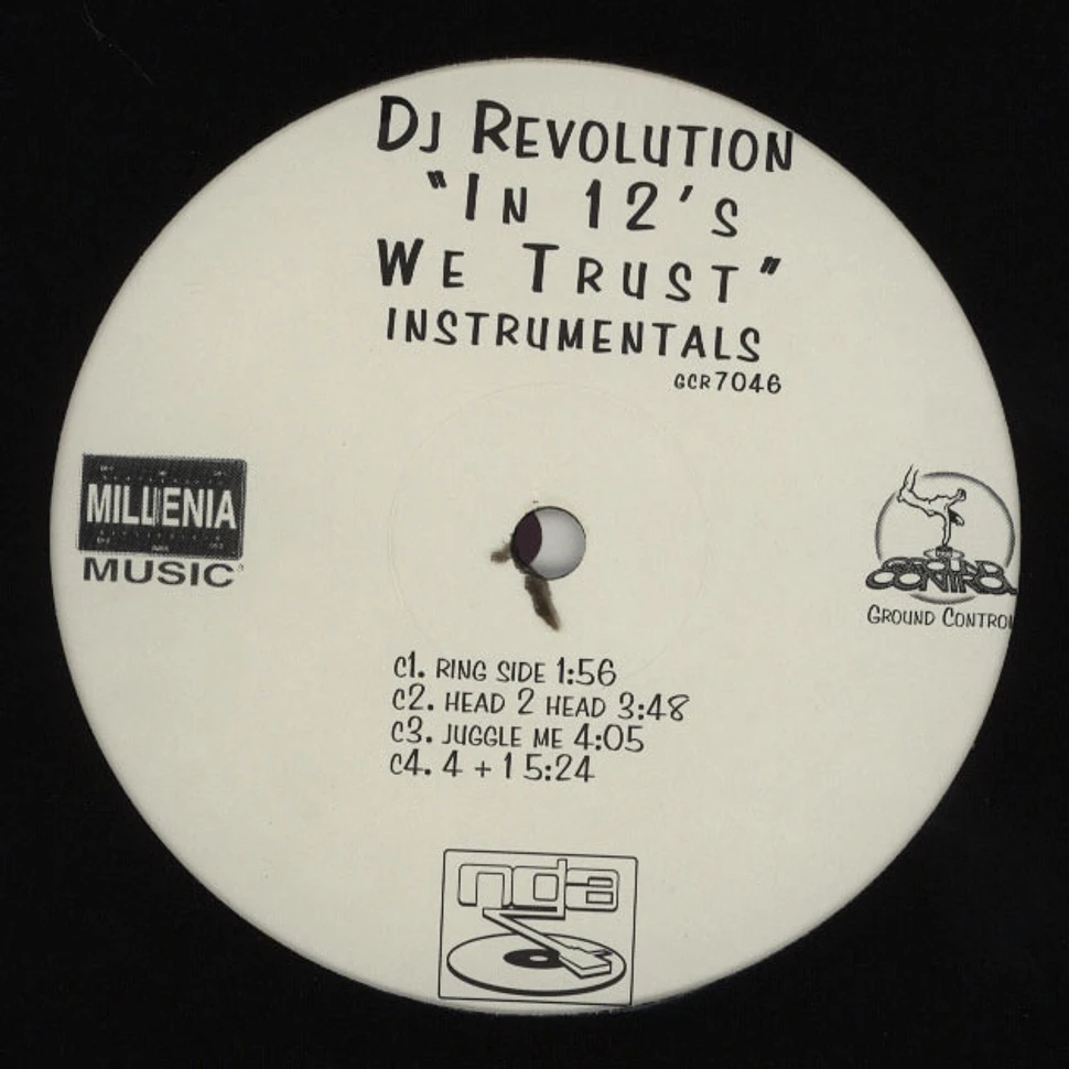 DJ Revolution - In 12's we trust instrumentals