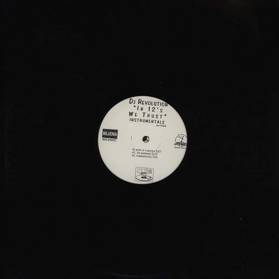 DJ Revolution - In 12's we trust instrumentals