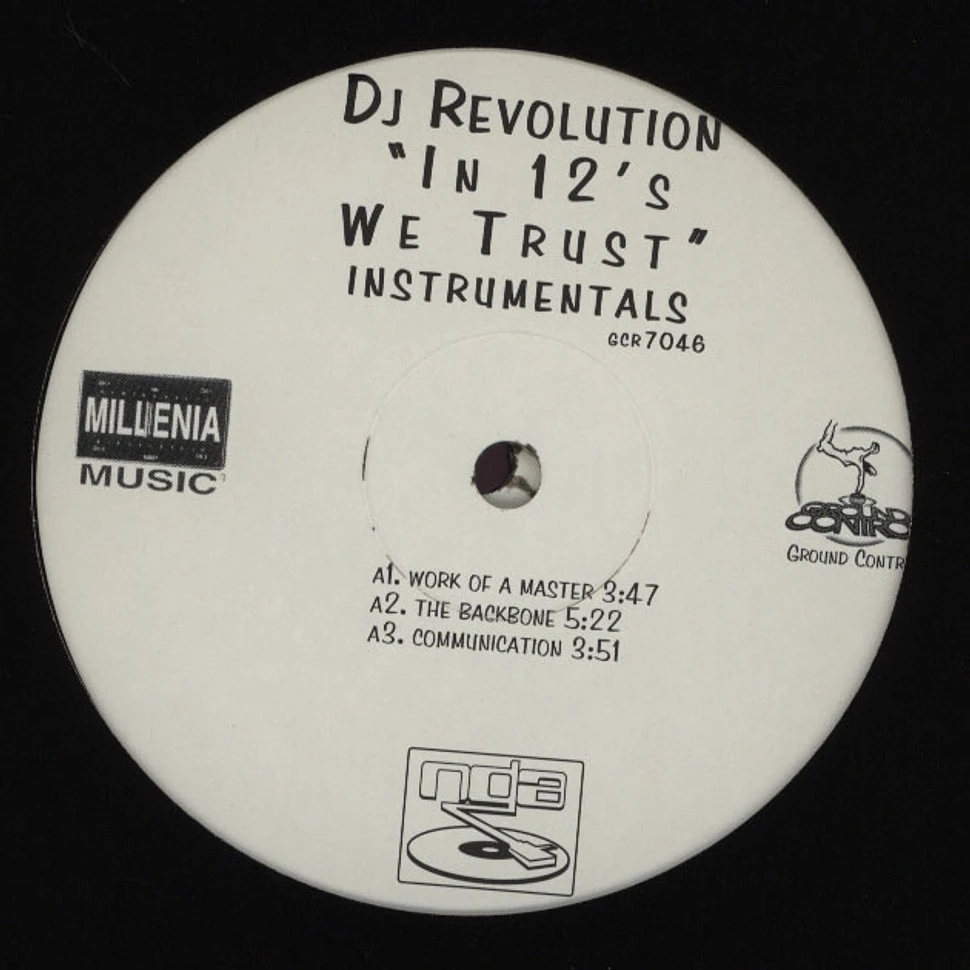 DJ Revolution - In 12's we trust instrumentals