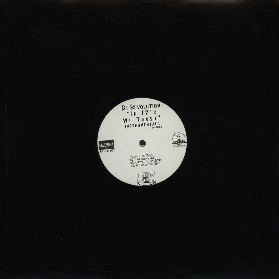 DJ Revolution - In 12's we trust instrumentals