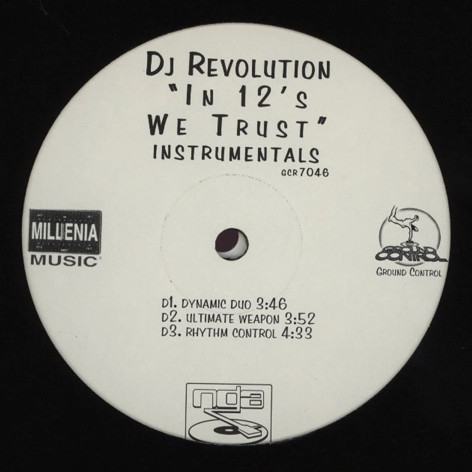 DJ Revolution - In 12's we trust instrumentals