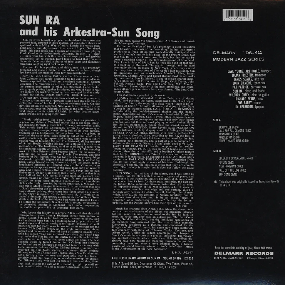 Sun Ra - Sun Song