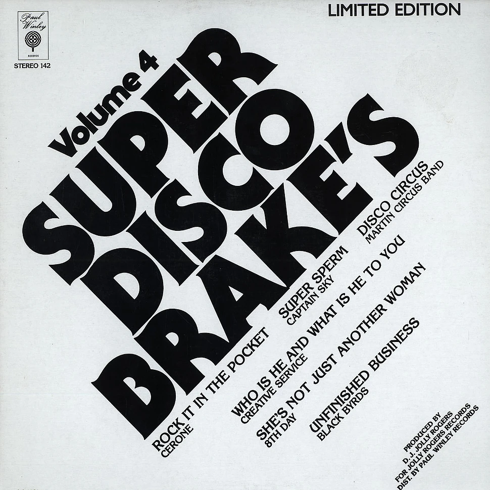Super Disco Brakes - Volume 4