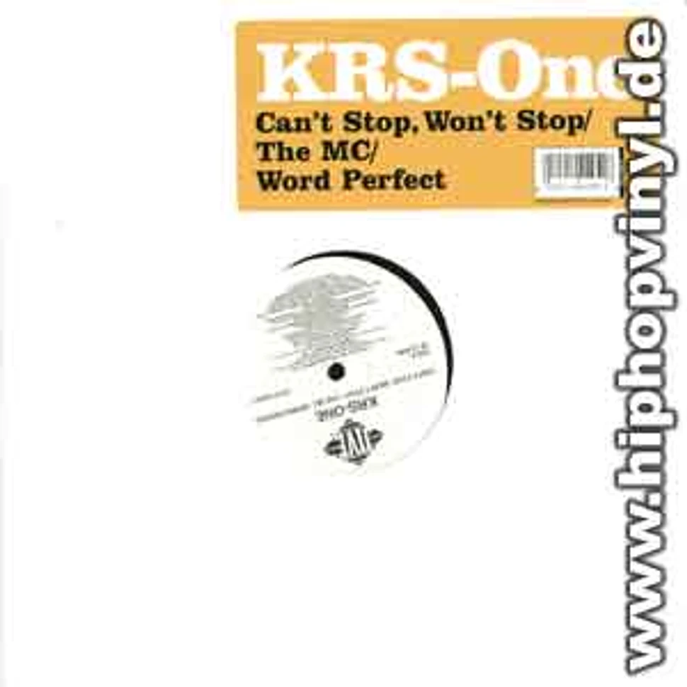 Krs One - Can't stop, won't stop