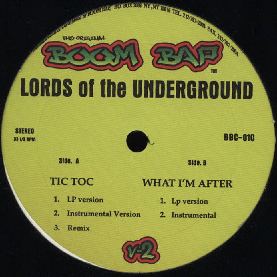 Lords Of The Underground - Tic toc
