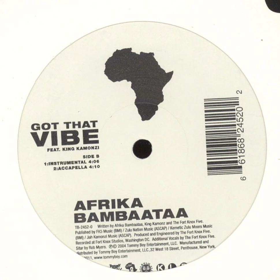 Afrika Bambaataa - Got That Vibe feat. King Kamonzi