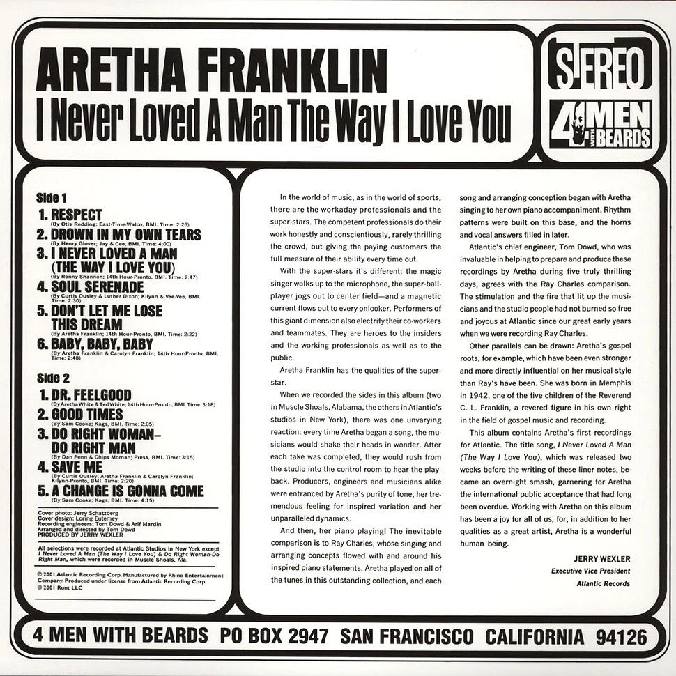 Aretha Franklin - I never loved a man the way i love you