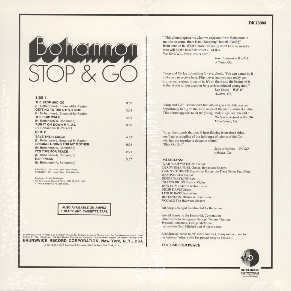 Bohannon - Stop & go