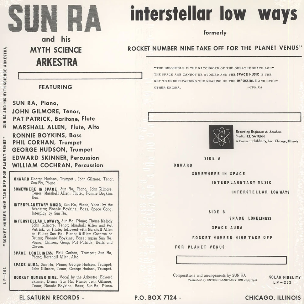 Sun Ra - Interstellar Low Ways