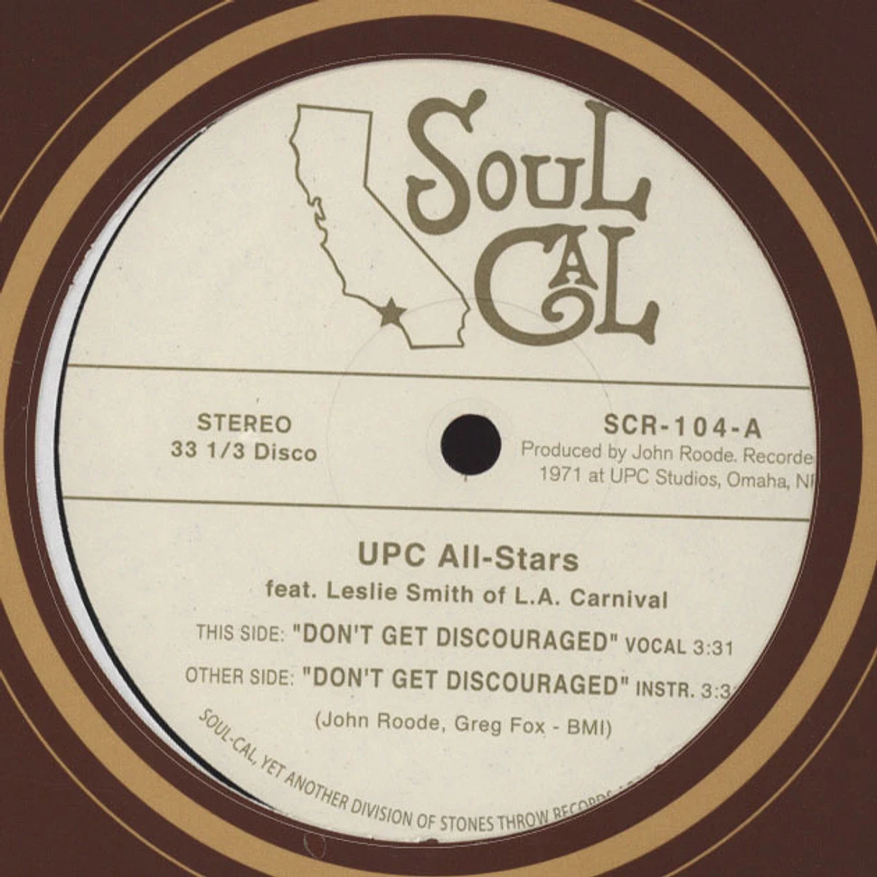 UPC All Stars - Don't Get Discouraged Feat. Leslie Smith of L.A. Carnival