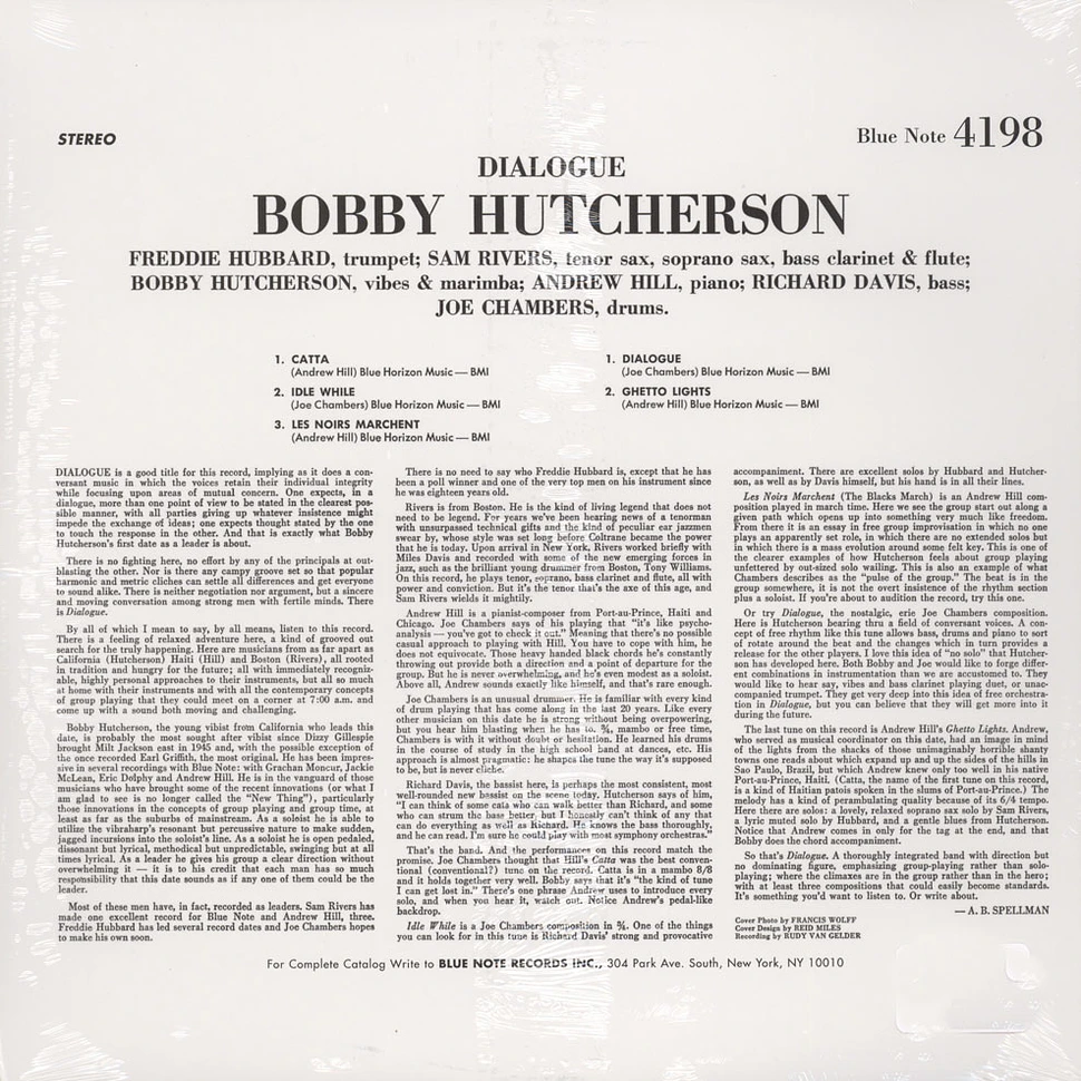 Bobby Hutcherson - Dialogue - Vinyl LP - 1965 - US - Reissue | HHV