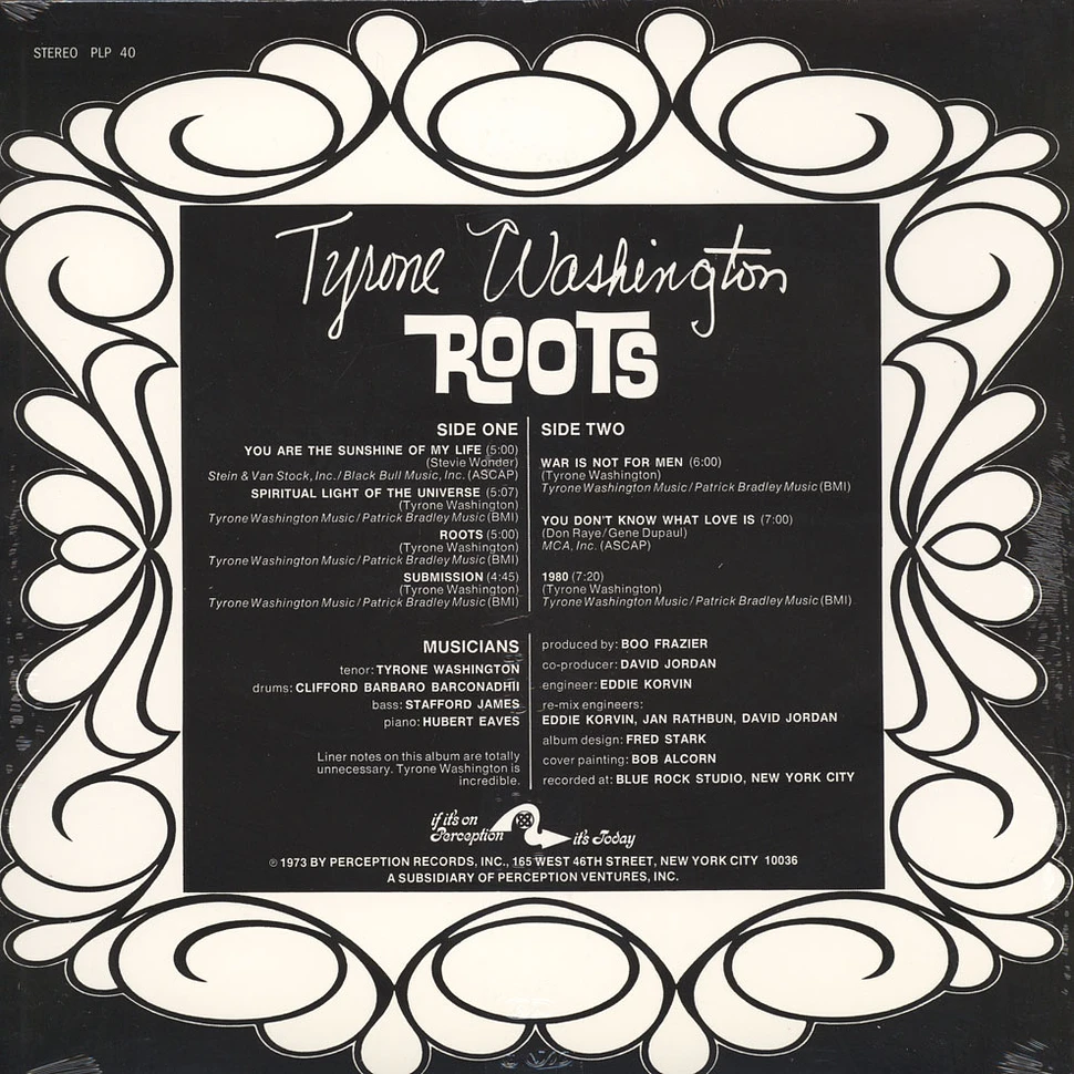 Tyrone Washington - Roots