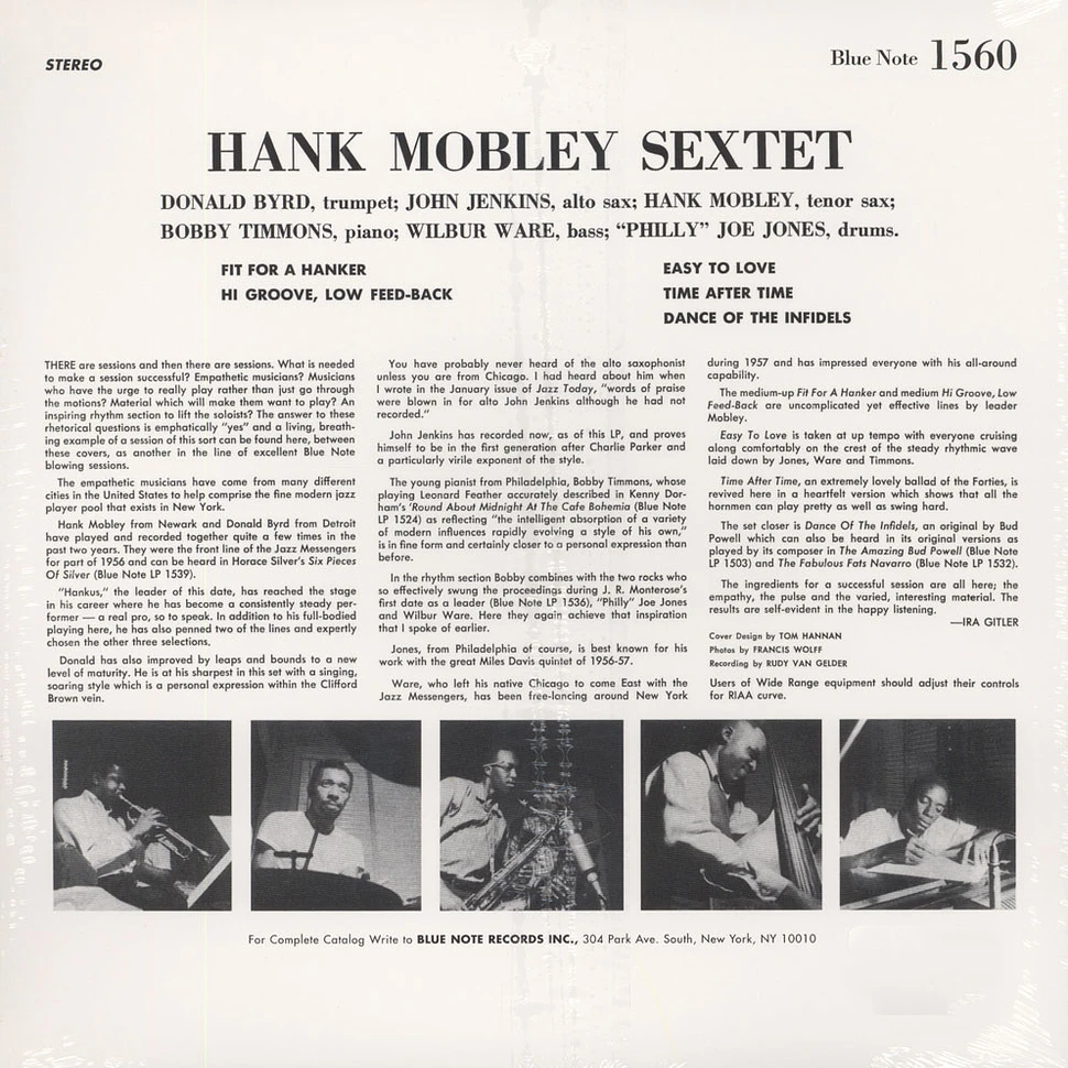 Hank Mobley Sextet - Hank