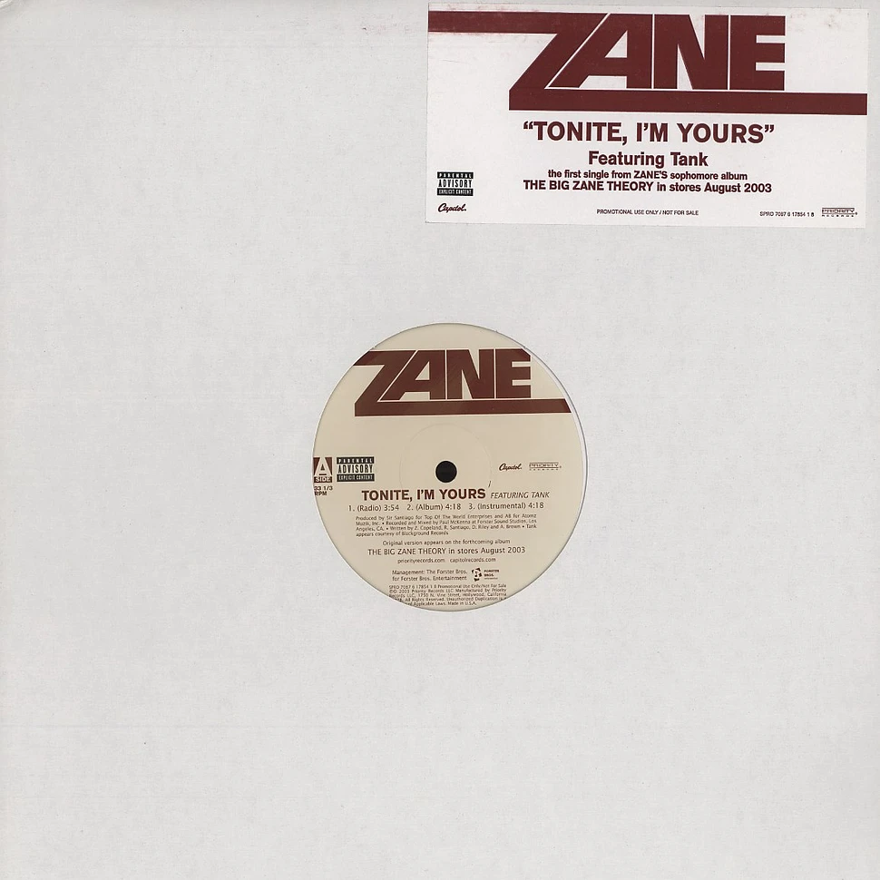 Zane - Tonite, i'm yours feat. Tank