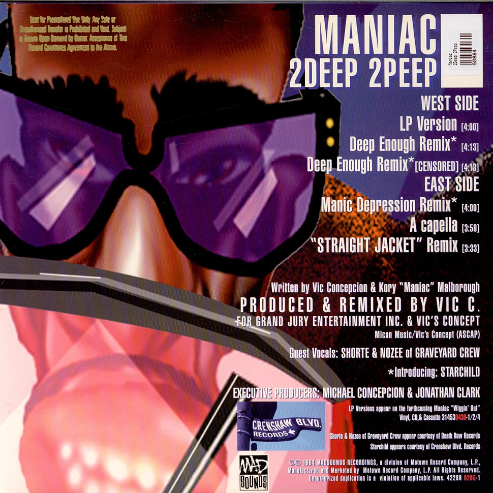 Maniac - 2Deep 2Peep