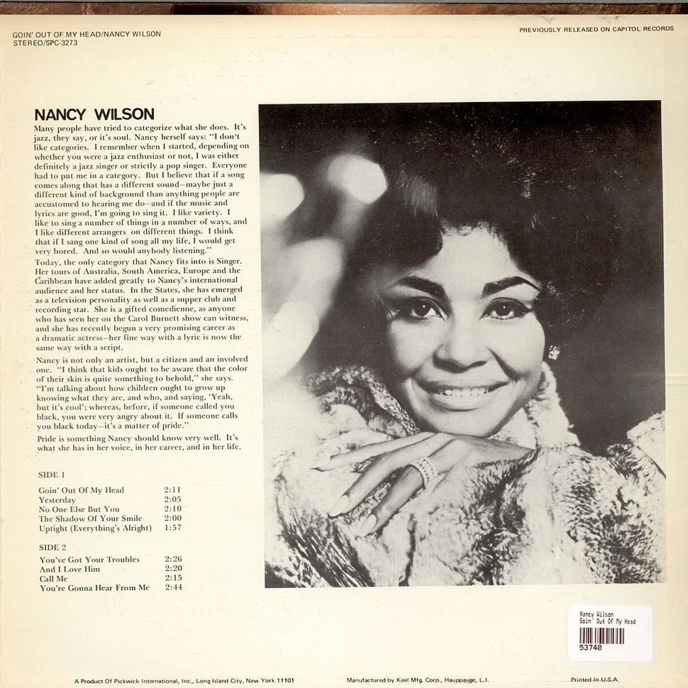 Nancy Wilson - Goin' Out Of My Head