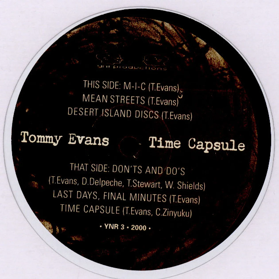 Tommy Evans - Time Capsule EP