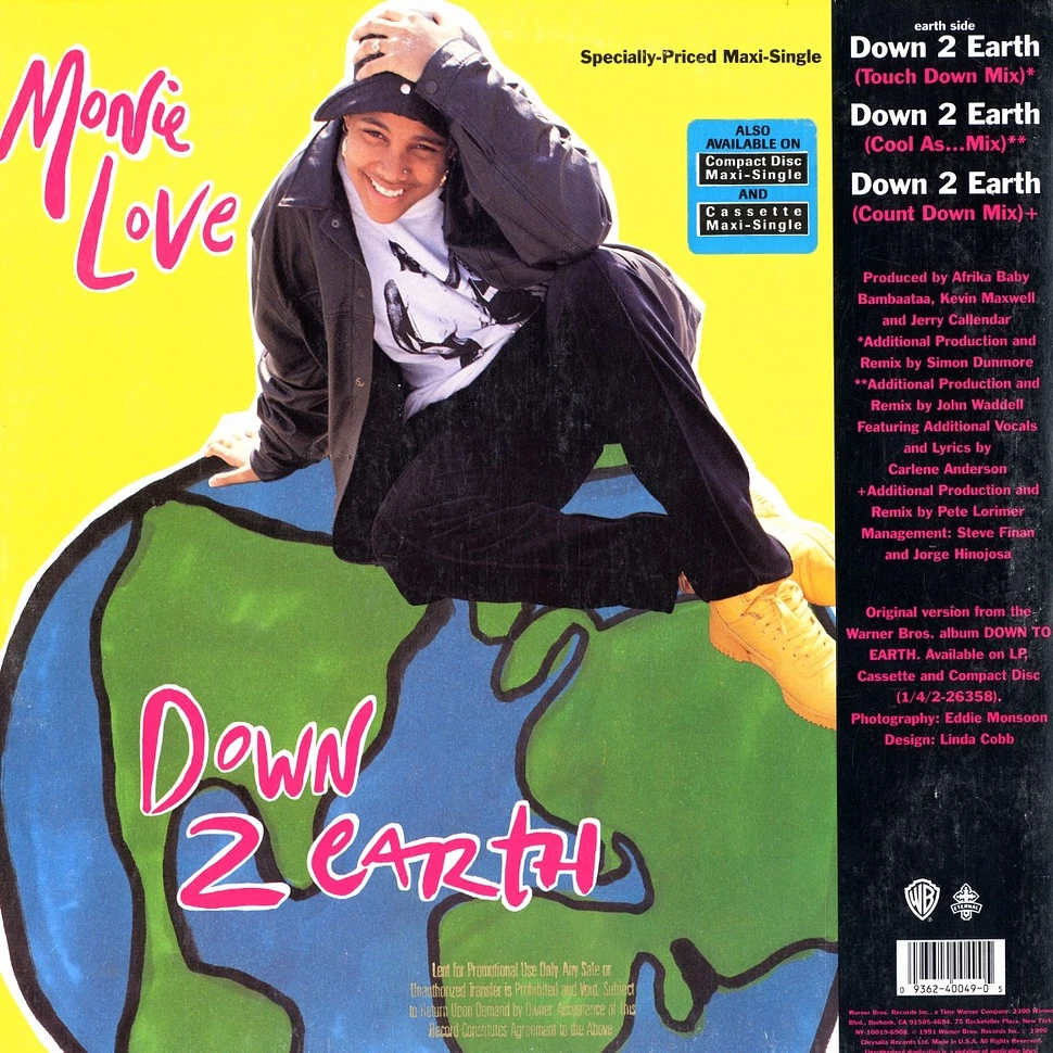 Monie Love - Down 2 earth / don't funk wid the mo