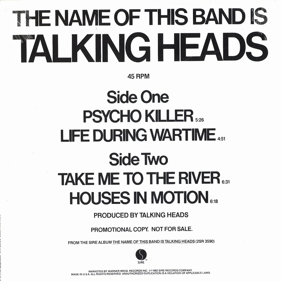 Talking Heads - Psycho killer EP