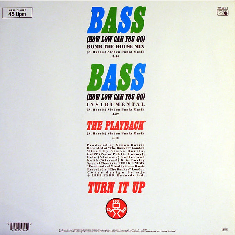 Simon Harris - Bass (How Low Can You Go)