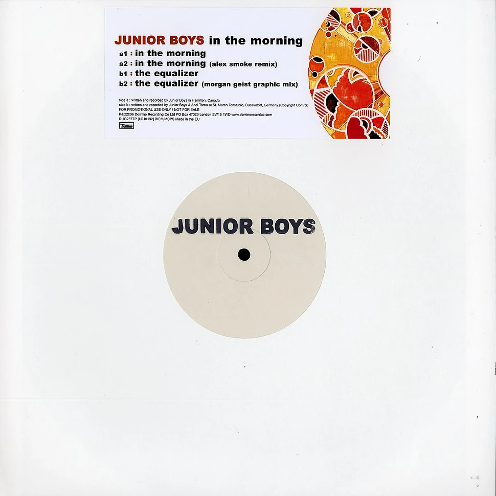 Junior Boys - In the morning