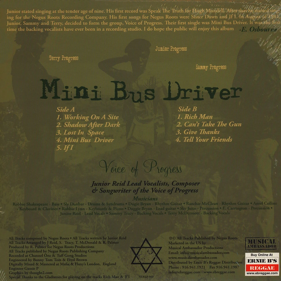 Voice Of Progress - Mini bus driver