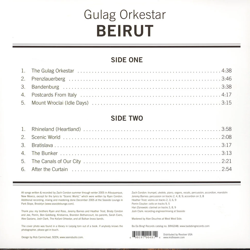 Beirut - Gulag Orkestar