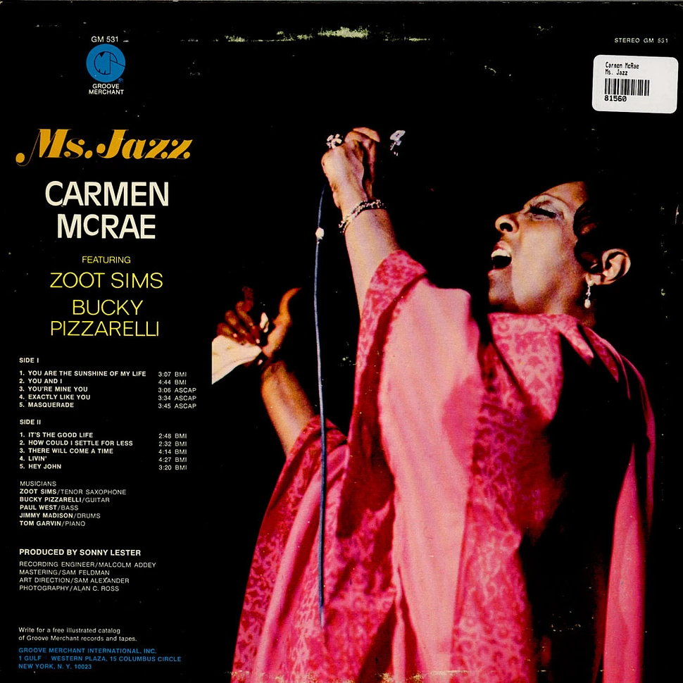 Carmen McRae - Ms. Jazz