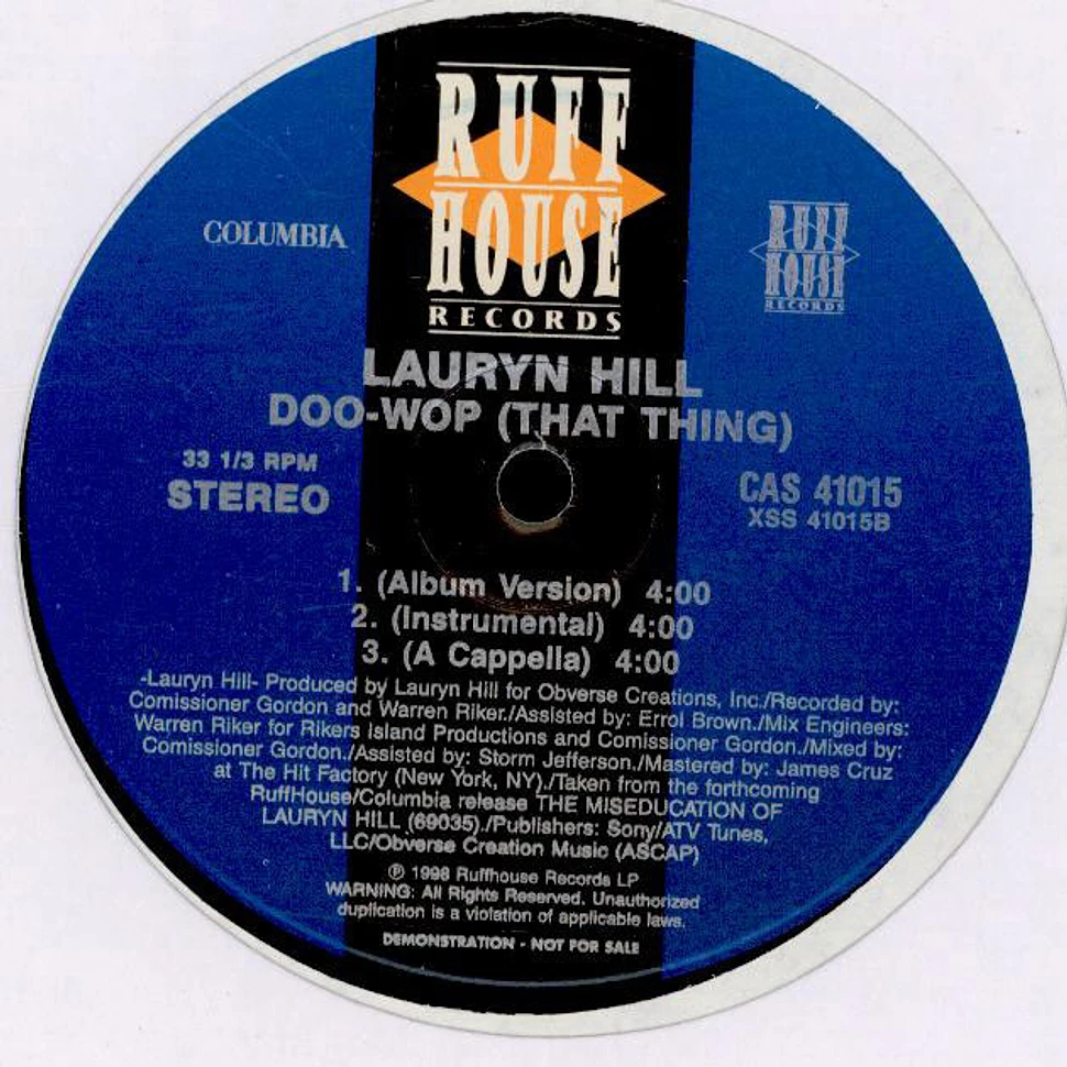 Lauryn Hill - Doo-Wop (That Thing)