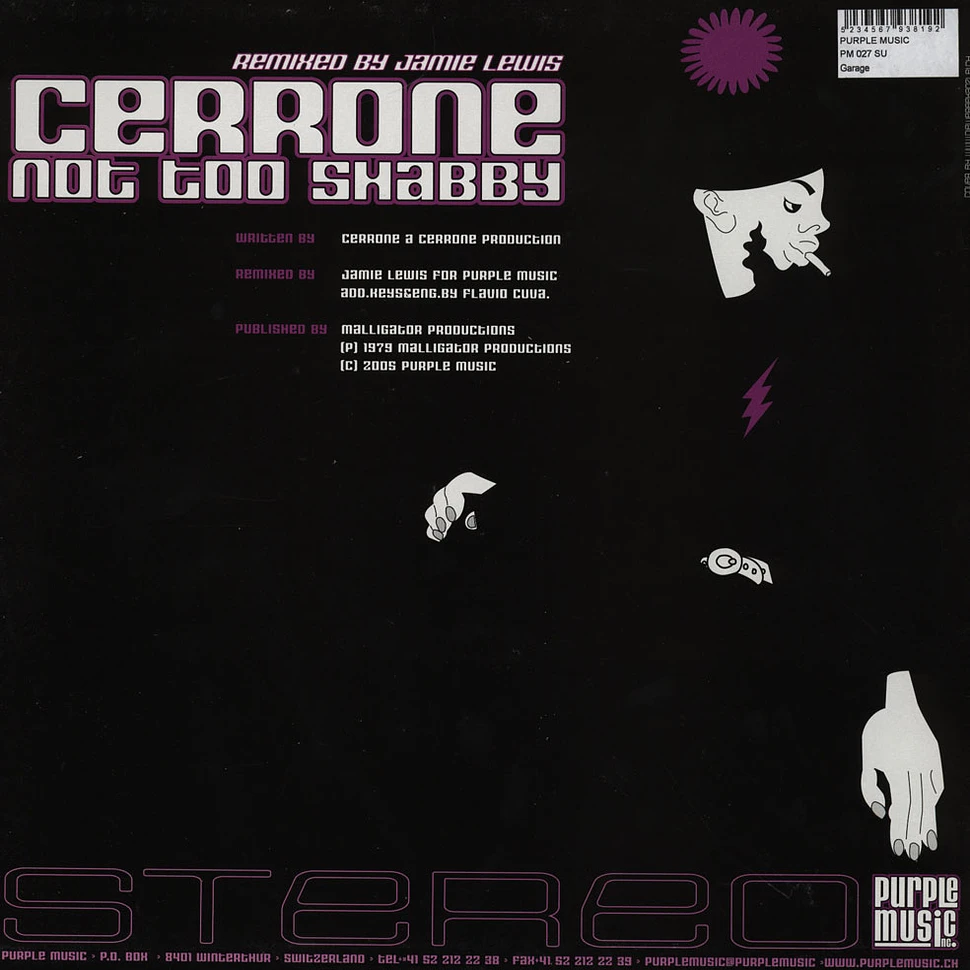 Cerrone - Not too shabby Jamie Lewis remixes
