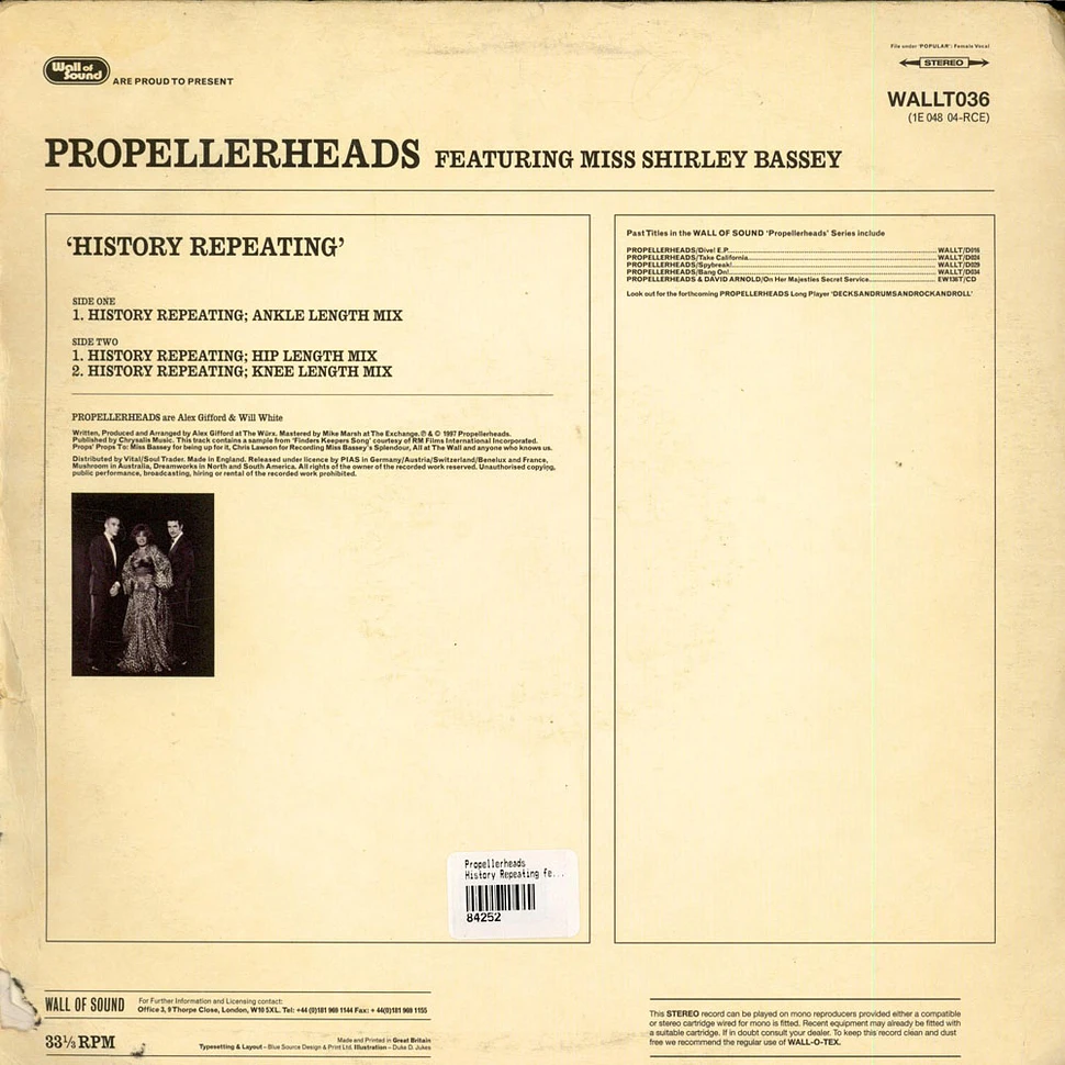 Propellerheads Featuring Shirley Bassey - History Repeating