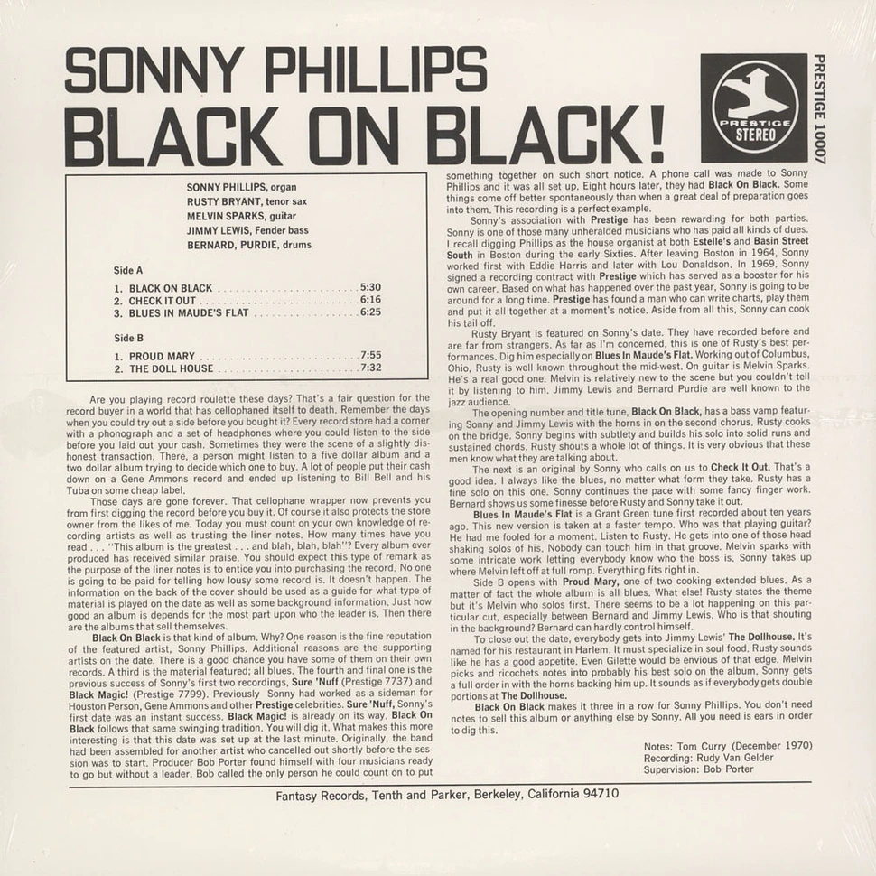 Sonny Phillips - Black on black!