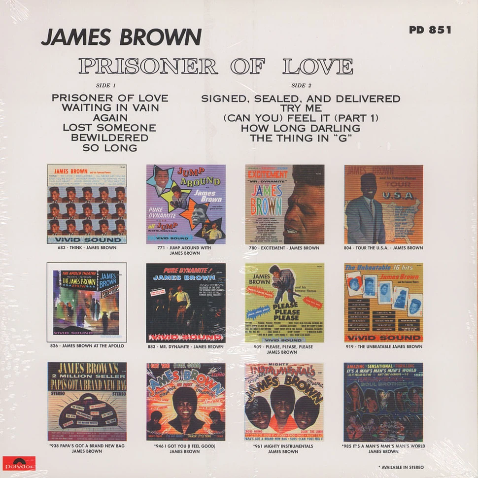 James Brown - Prisoner of love