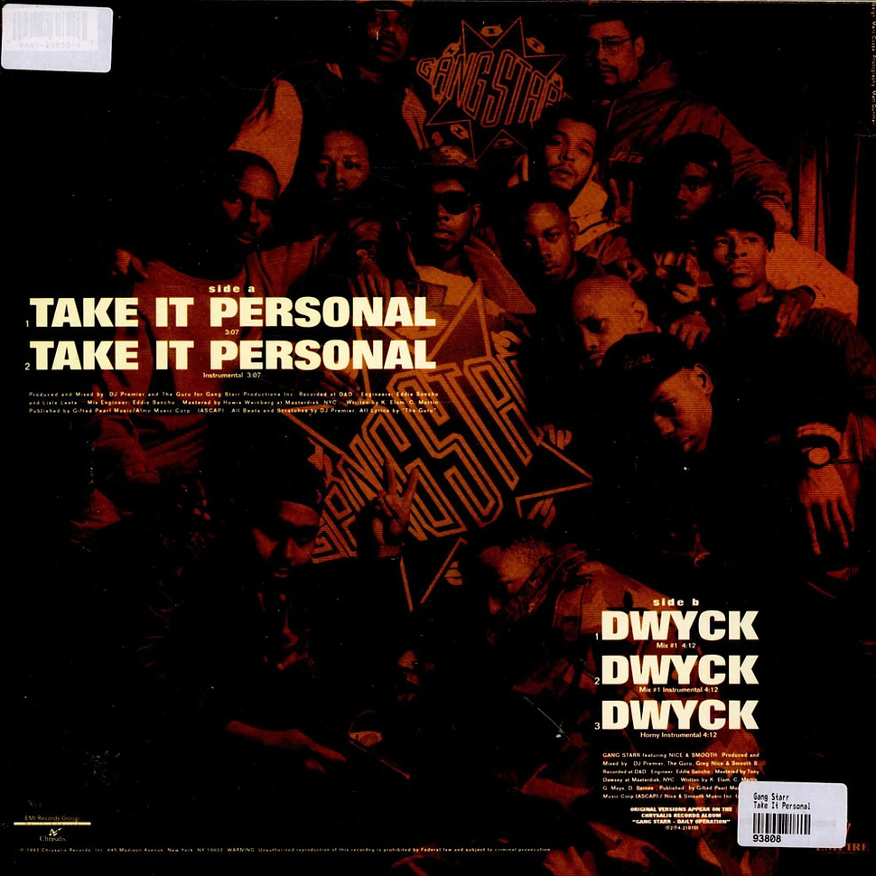 Gang Starr - Take It Personal