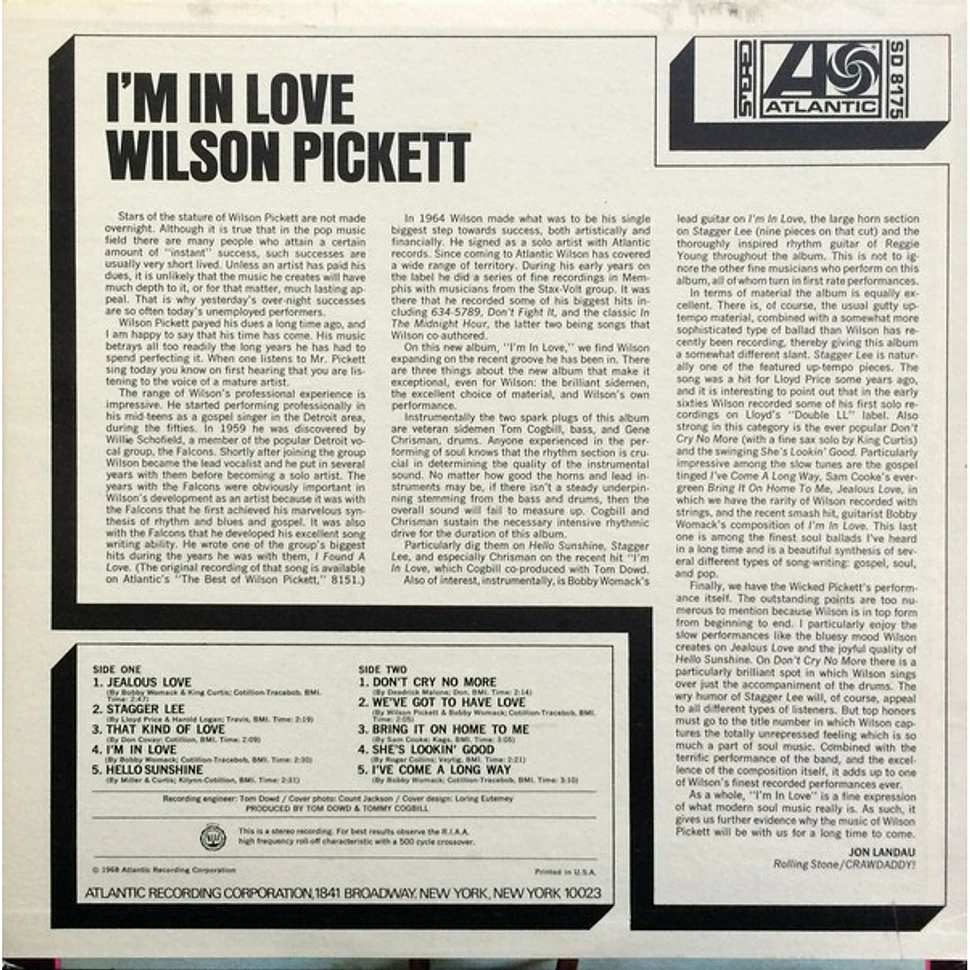 Wilson Pickett - I'm In Love