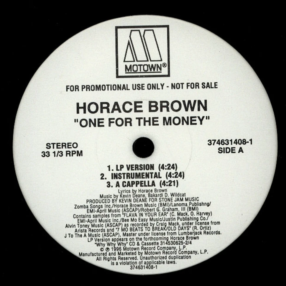 Horace Brown - One for the money