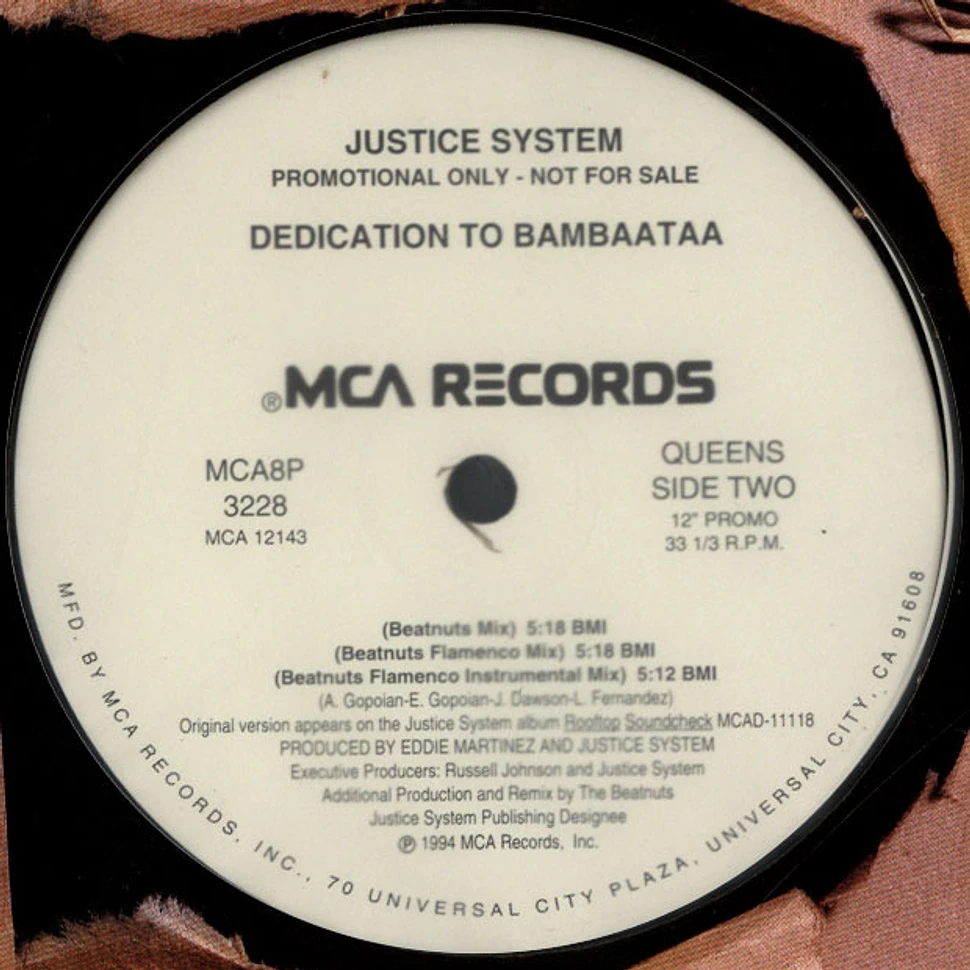 Justice System - Dedication to bambaataa Diamond D Remix