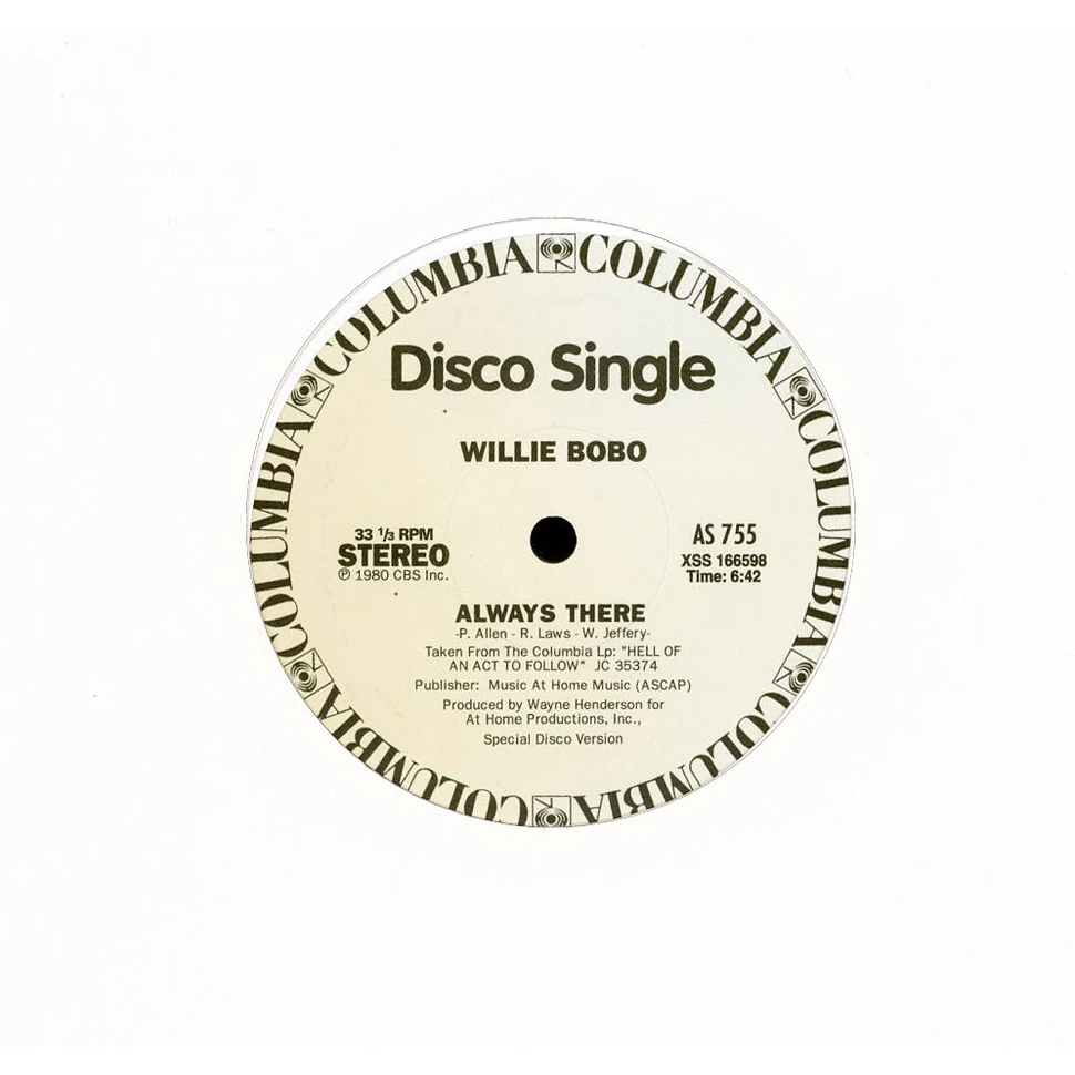 Rodney Franklin / Willie Bobo - The Groove / Always There