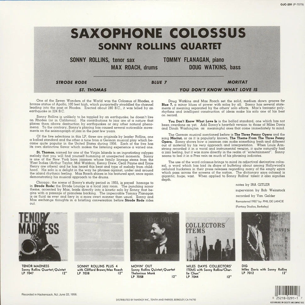 Sonny Rollins - Saxophone colossus
