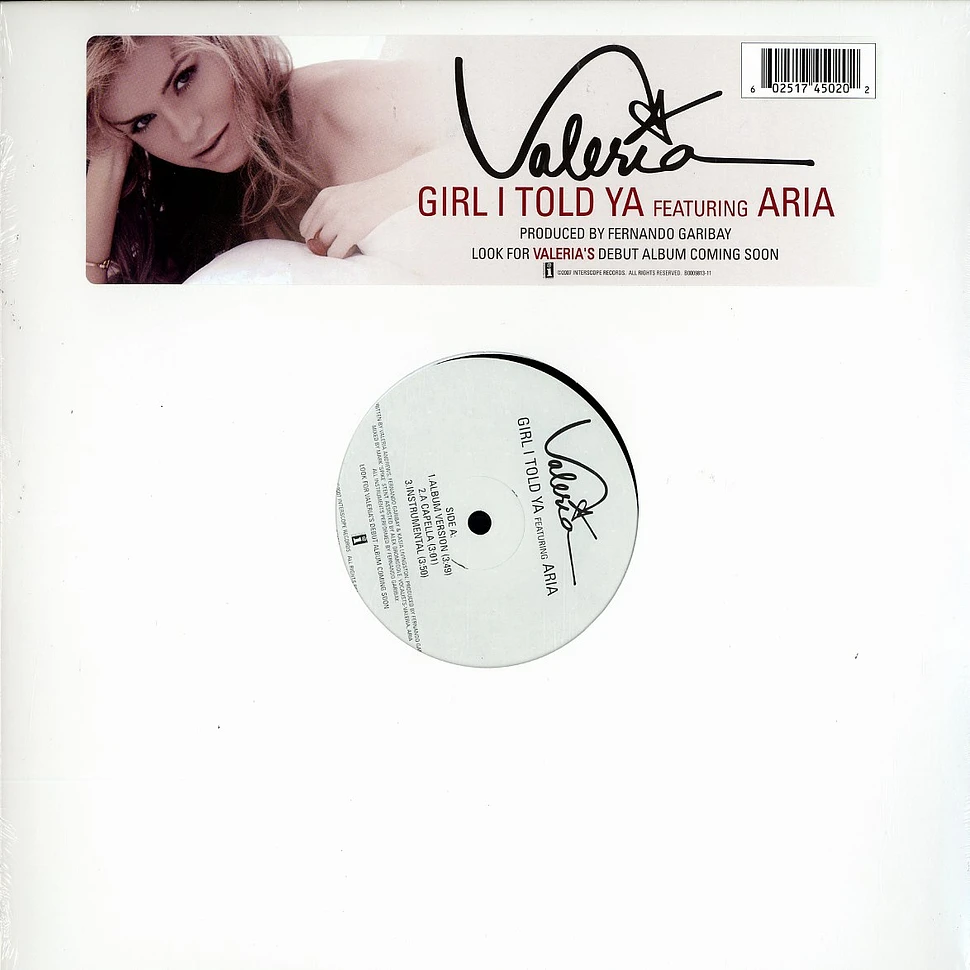 Valeria - Girl i told ya feat. Aria