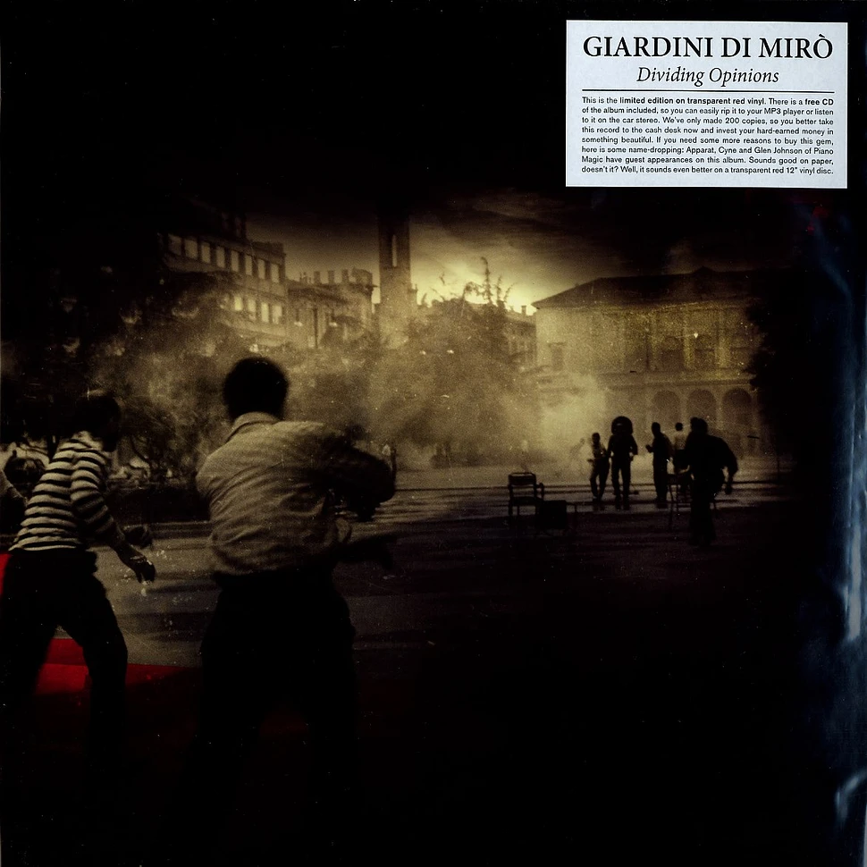 Giardini Di Miro - Dividing opinions limited edition