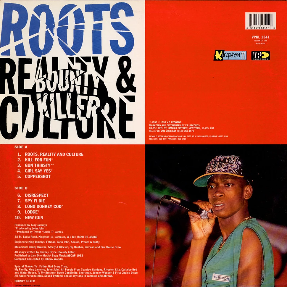 Bounty Killer - Roots, Reality & Culture