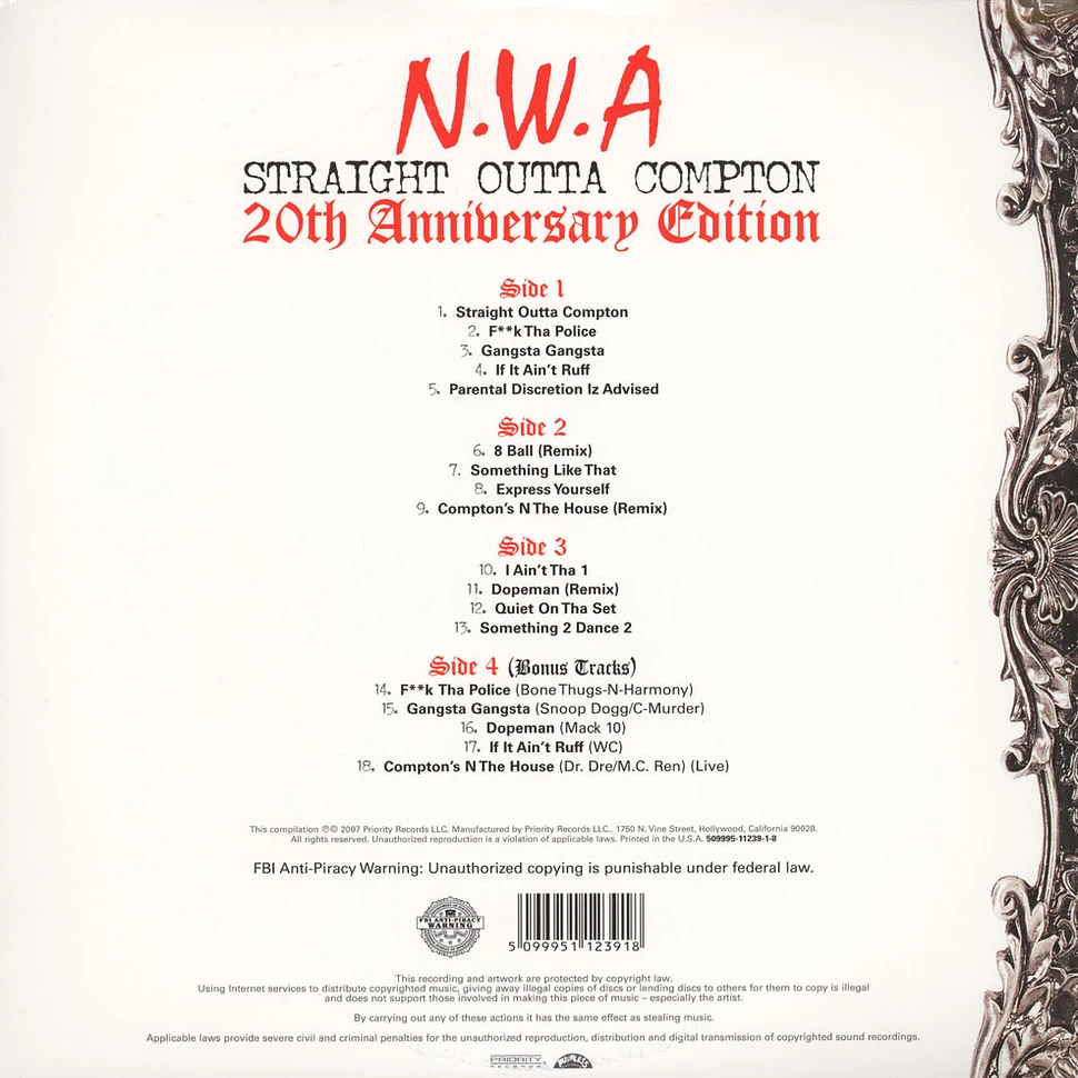 N.W.A. - Straight Outta Compton 20th Anniversary Edition