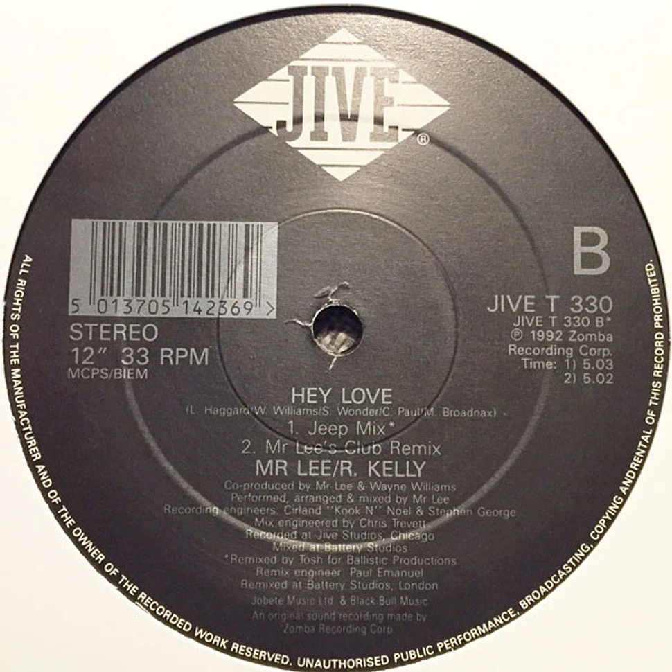 Mr. Lee / R. Kelly - Hey Love