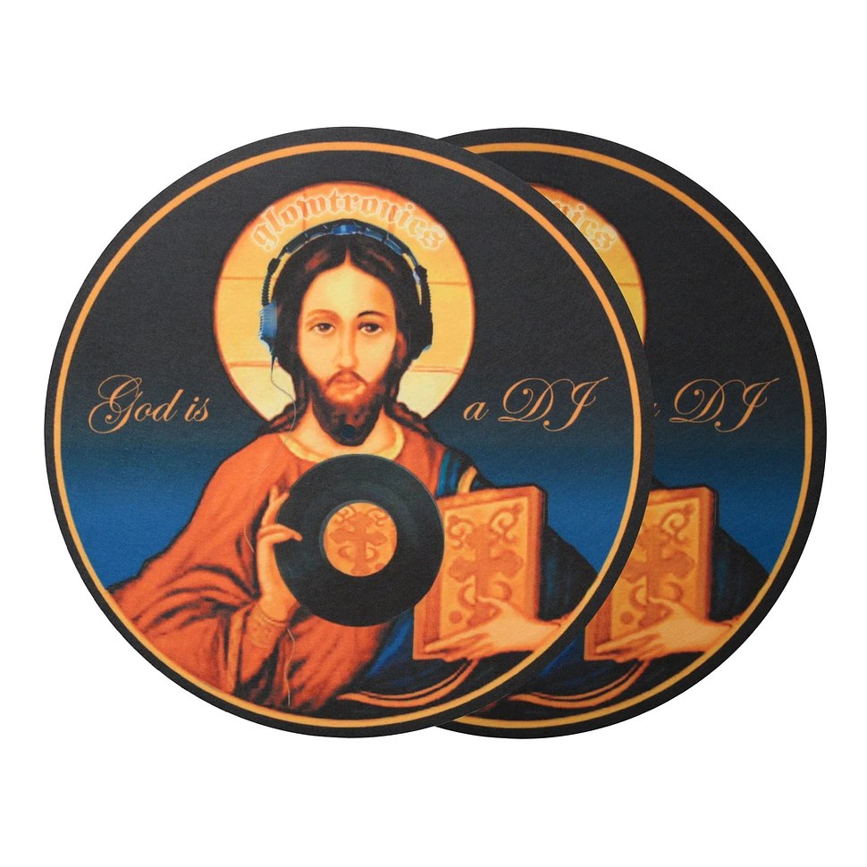 Glowtronics - God Is A DJ Non Glow Slipmat