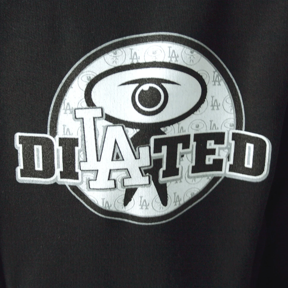 Dilated Peoples - LA black print zip-up hoodie