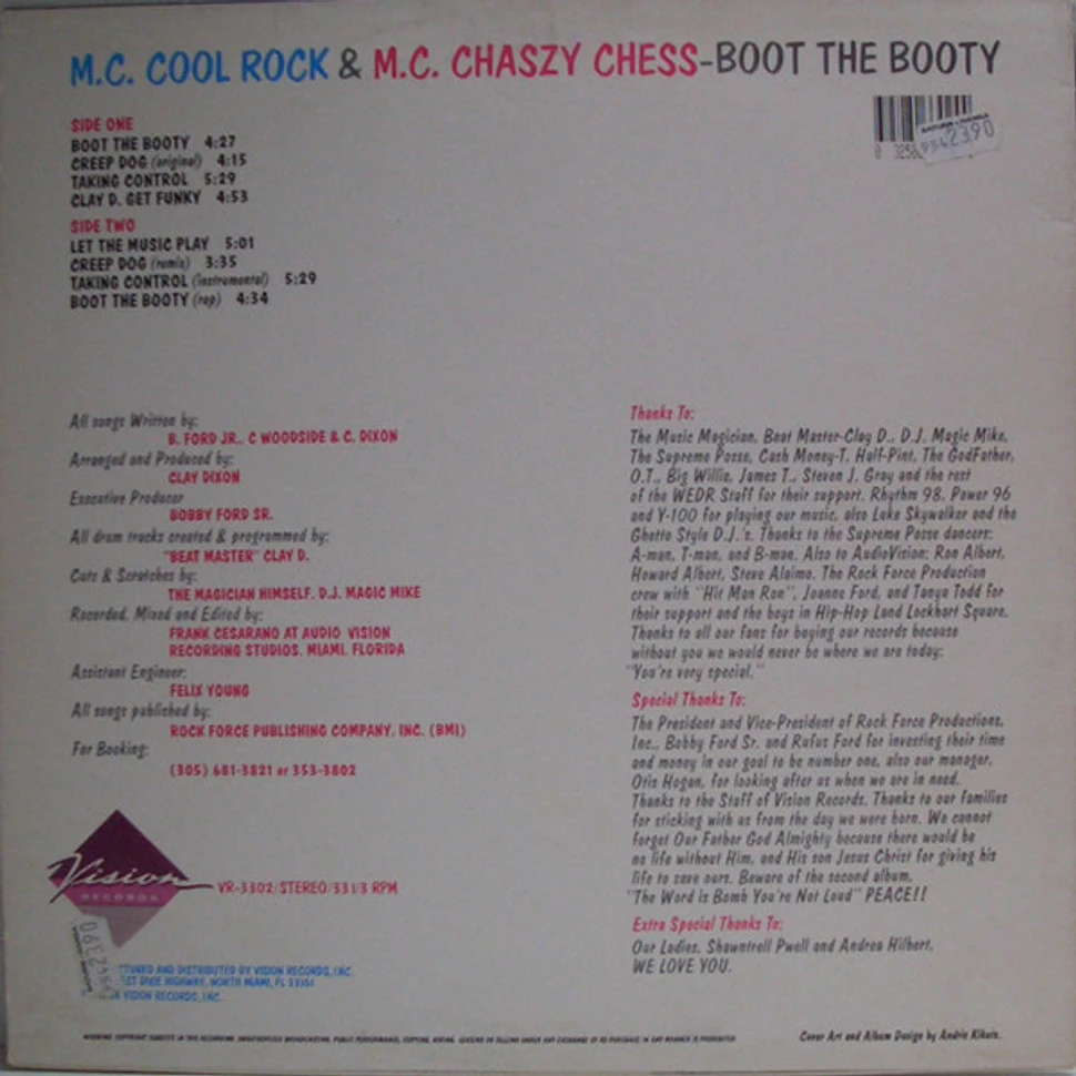 MC Cool Rock & MC Chaszy Chess - Boot The Booty