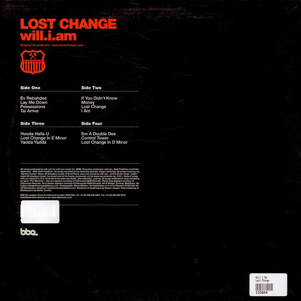 Will I Am - Lost Change (Original Soundtrack)