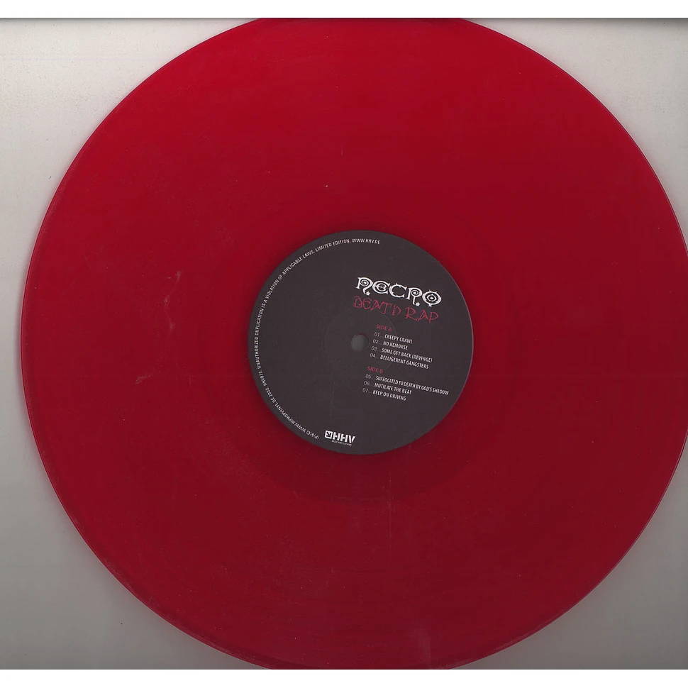 Necro - Death Rap Red Vinyl Edition